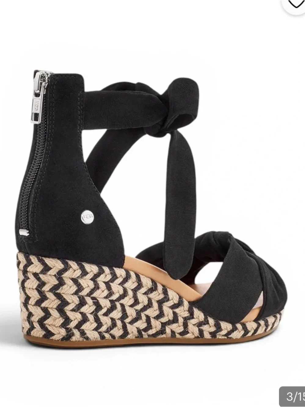 UGG black wedge